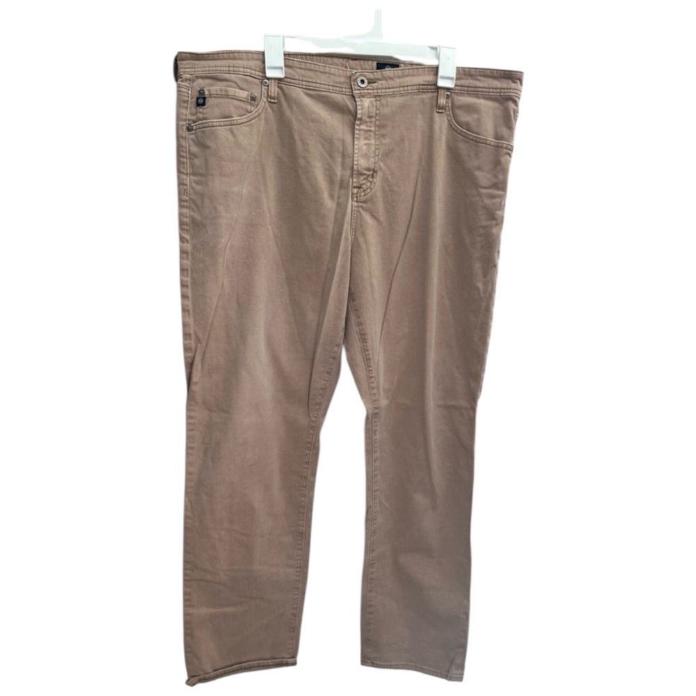 AG Adriano Goldschmied The Everett Slim Straight Jeans Size 42 x 32 Beige Tan